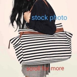 Striped Weekender Tote